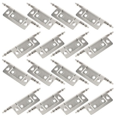  16 Pcs Hinges for Cabinet Doors Cupboard Hidden Furniture Shoes Drawer