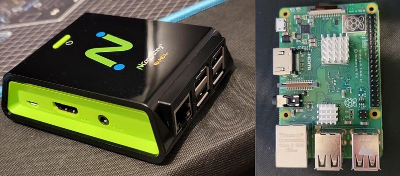 Used - Raspberry Pi 3 Model B + Plus With Case / Heatsinks / 16GB Micro SD Card