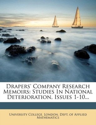 University College - Drapers' Company Research Memoirs  Studies In Nat - X555z