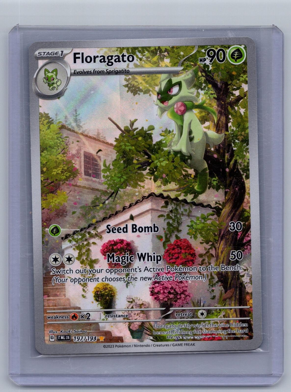 Floragato 197/193 Illustration Rare Paldea Evolved Pokemon Holo Near Mint