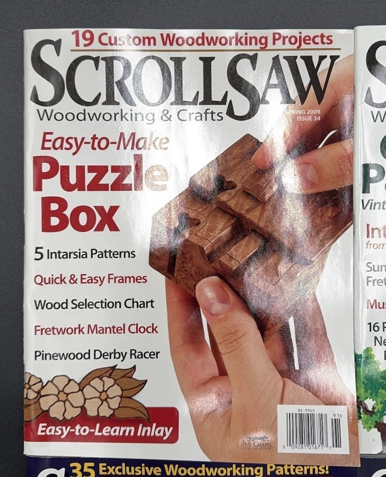 Scroll Saw Woodworking & Projects Magazine Lot 2009 FULL YEAR #34-37 w/Patterns - Image 2 of 4