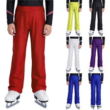 Boy Dance Bottoms Figure Skating Pants Performance Competition Trousers Leggings