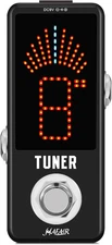 Deluxe Chromatic Tuner Pedal,Large Screen High Precision ±0.1% Accuracy,Display 