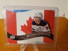 20-21 UD Series 1 Hockey NHL Worldwide WW-7 Connor McDavid