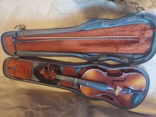 Josef Lorenz Luby Schonbach 4/4 Violin, Czech, Glasser bow. Very Good Cond