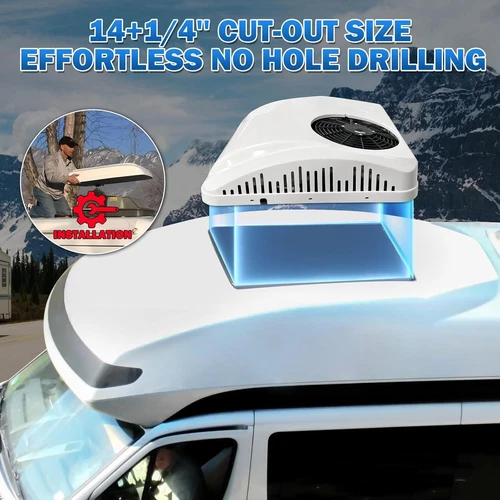 24V Cool&Heat RV Dachklimaanlage für Wohnwagen Wohnmobil RV Bus Trucks Kranwagen - Bild 3 von 13