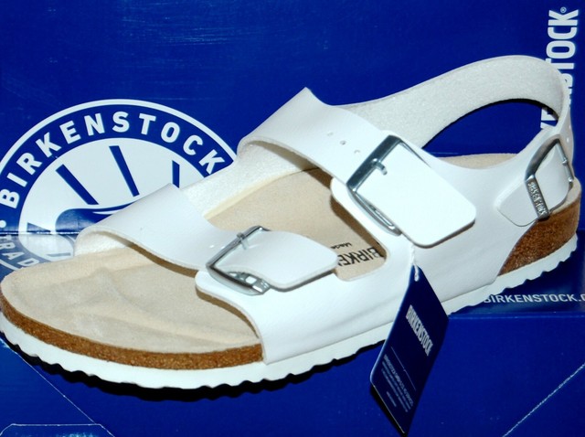 Birkenstock Men's White MILANO Flip Flop Sandal Rubberized Sz US 11 EU 44 for sale online | eBay