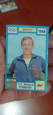 Panini sticker #240 Olympia 1896-1972 Richard FOSBURY USA High Jump new 
