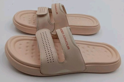 Under Armour slides. Womens Size 10 Lighter Pink - Picture 3 of 6