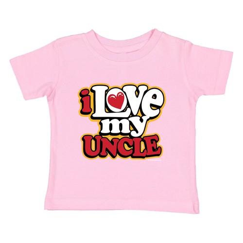 XtraFly Apparel Youth Toddler Love My Uncle Boy Girl Kids Child Crewneck T-Shirt - Picture 10 of 10