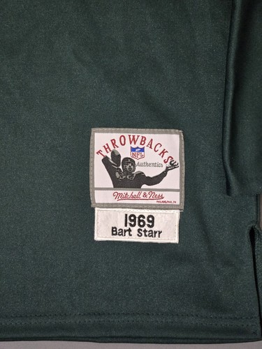mitchell & ness Bart Starr jersey mens XL 52 greenbay packers # 15 1969 - Picture 6 of 17