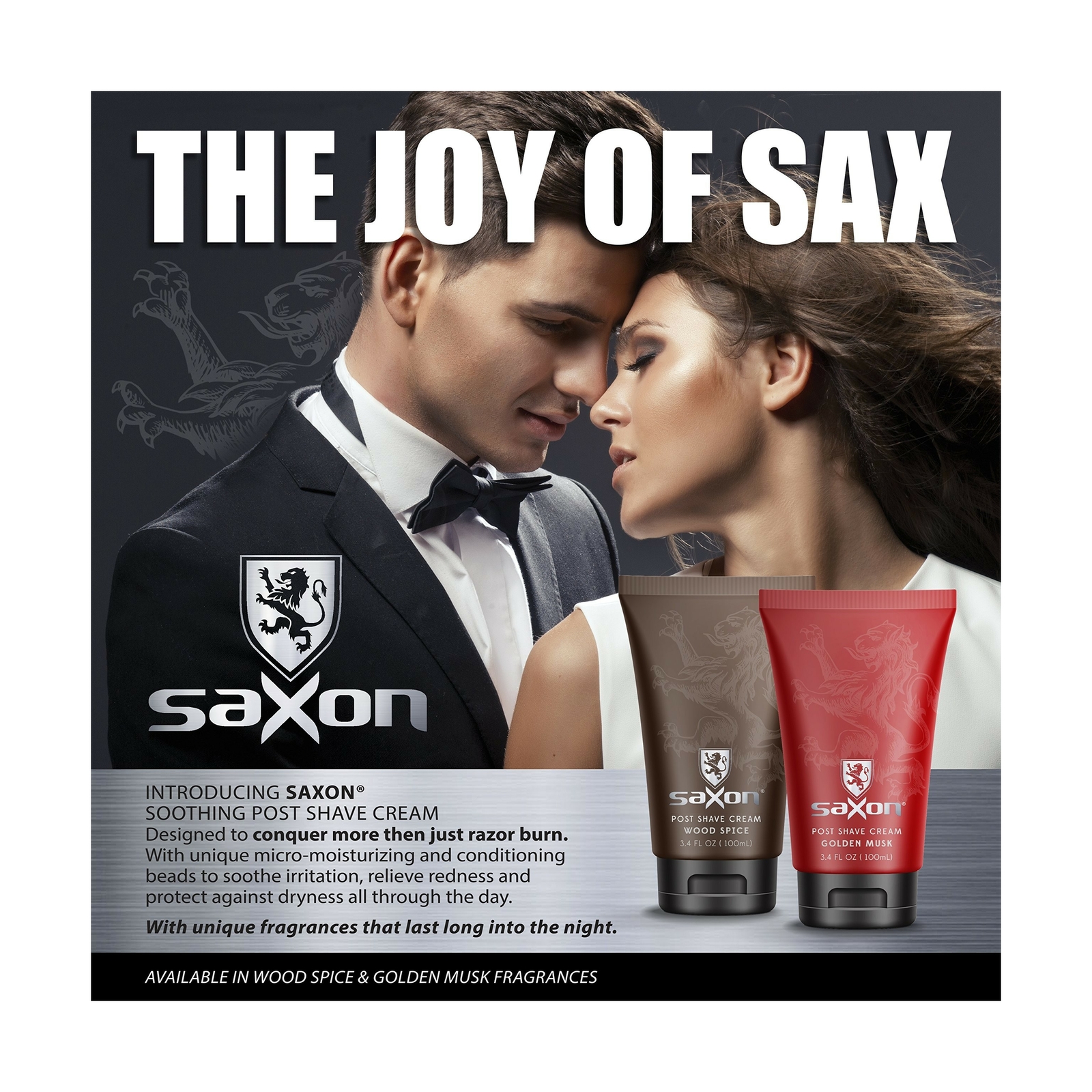 Saxon Post Shave Cream/ Micro Moisturizing Conditioning Beads Woodspice