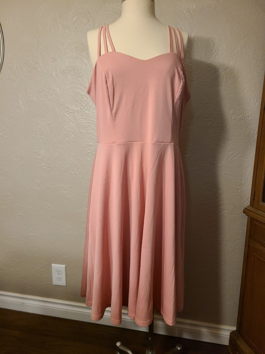 grace karin pink dress NWT GRACE KARIN Women's Tweed Pink Dress Short Sleeve SZ 14