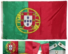 3x5 Embroidered Sewn Portugal Premium Quality 300D Nylon Flag 3'x5'