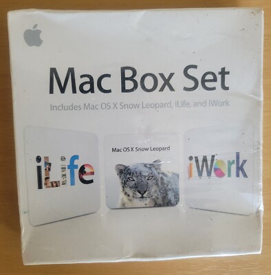 SEALED NEW Apple Mac Box Set Includes Mac OS X Snow Leopard iLife iWork MC209Z/A
