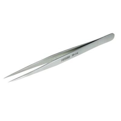 HOZAN Tweezers Precision Stainless series Long type PP-114 Tip 0.3mm