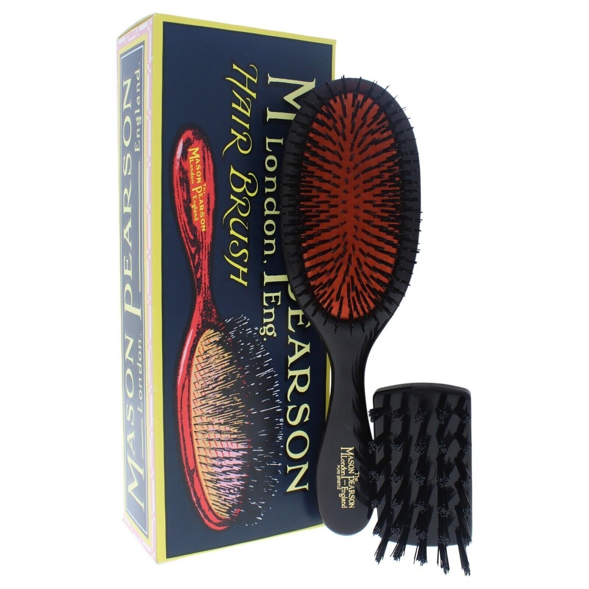 Mason Pearson SB3 ダークルビー ヘアブラシ Handy Sensitive Hairbrush SB3 - Mason Pearson - Mason Pearson