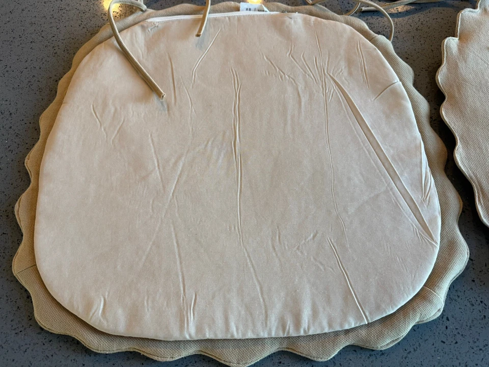 Cojines de Silla con Fundas de Cremallera Extraíbles Apliques Diseños Juego de 4 Almohadillas de Silla Foto 3 de 4