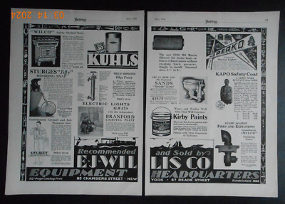 1930 E. J. Willis CO NYC NY boat accessories Elto Outboard motor Lockwood WI