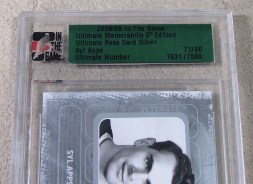 2008-09 In The Game Ultimate Memorabilia Syl Apps Maple Leafs Garden Patch /90 - Picture 3 of 4