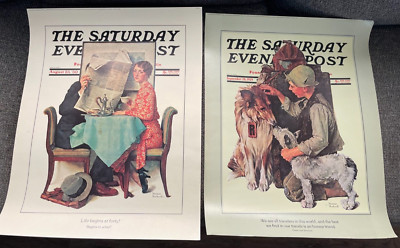 THE SATURDAY EVENING POST NORMAN ROCKWELL POSTERS 1929, 1930