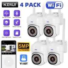 4PCS Wireless 5MP WiFi Security Camera System Smart Outdoor Night Vision 1080P