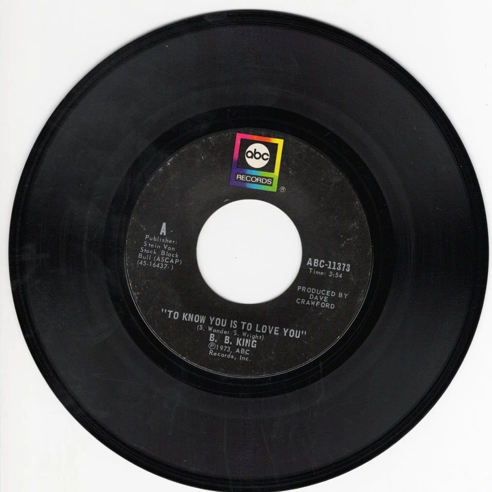 B. B. King - To Know You Is To Love You / I Can't Leave 7 дюймов 45 - Изображение 2 из 4