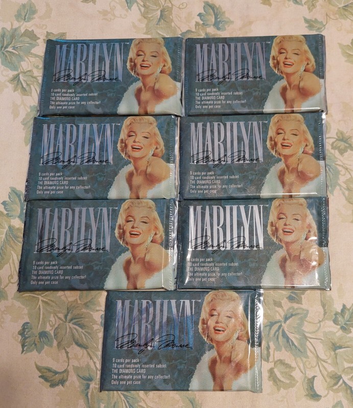 (7) 1993 SPORTSTIME MARILYN MONROE UNOPENED PACKS - INSERTS 
