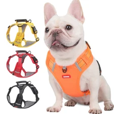 Dog Harness & Training Pet Dog Harness No-Pull Adjustable Reflective Vest