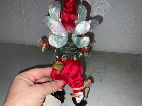 Mark Roberts Roses & Bells Fairy Santa Elf Christmas Ornament 9” EUC - Picture 9 of 10