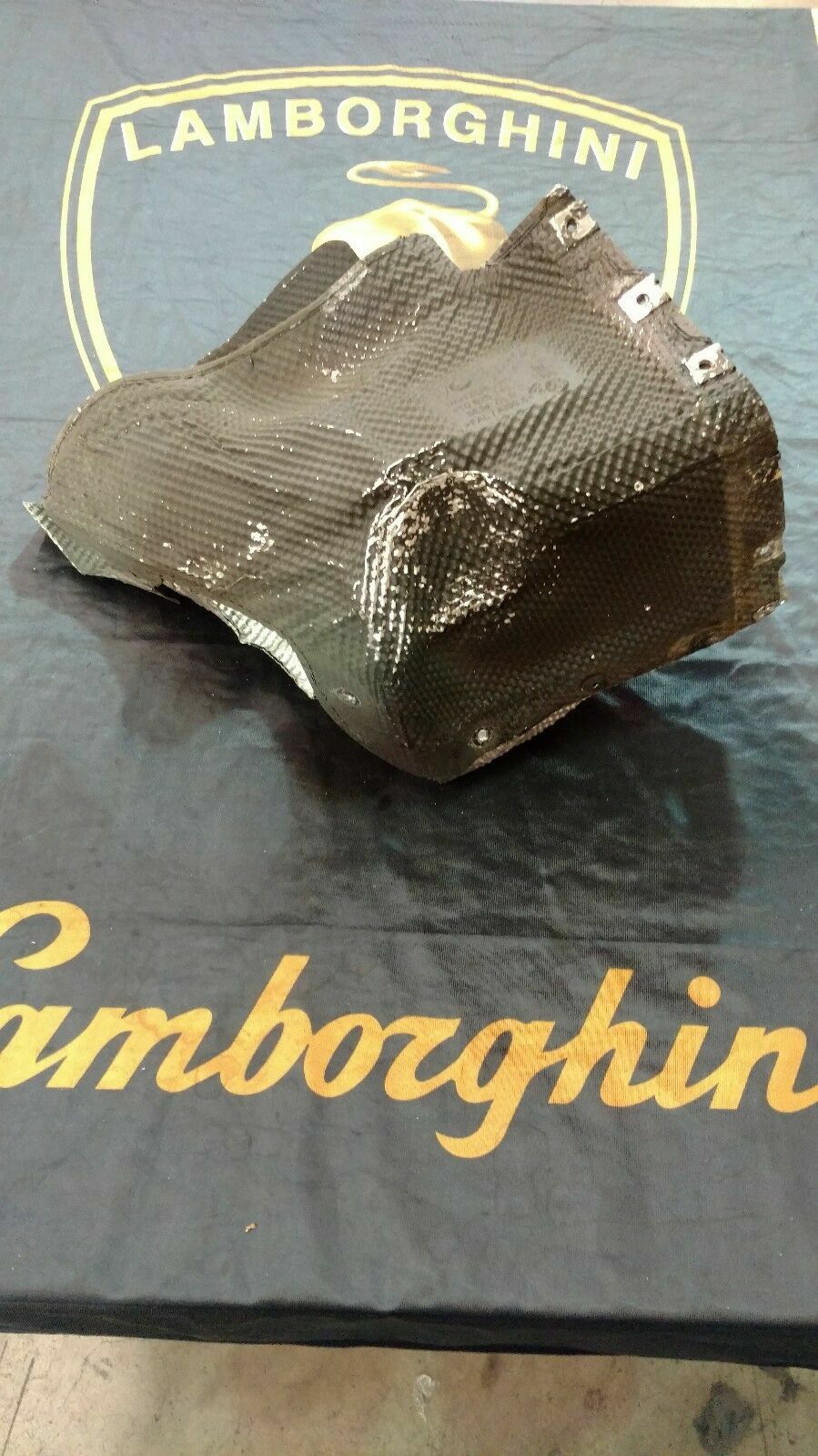 LAMBORGHINI HURACAN LP610 DRIVER LEFT LH SIDE BUMPER HEAT SHIELD OEM 4T0825715B