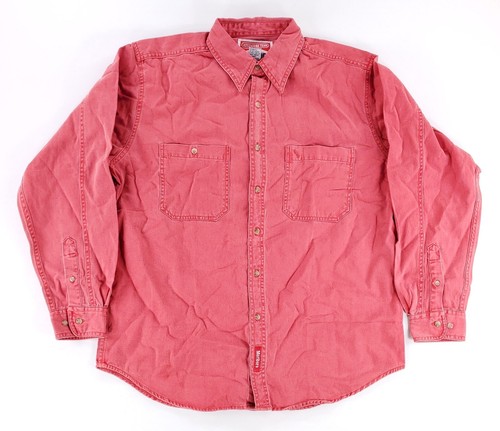 Marlboro Adventure Team VTG Red Dust Button Up Shirt Long Sleeve Mens M NWT