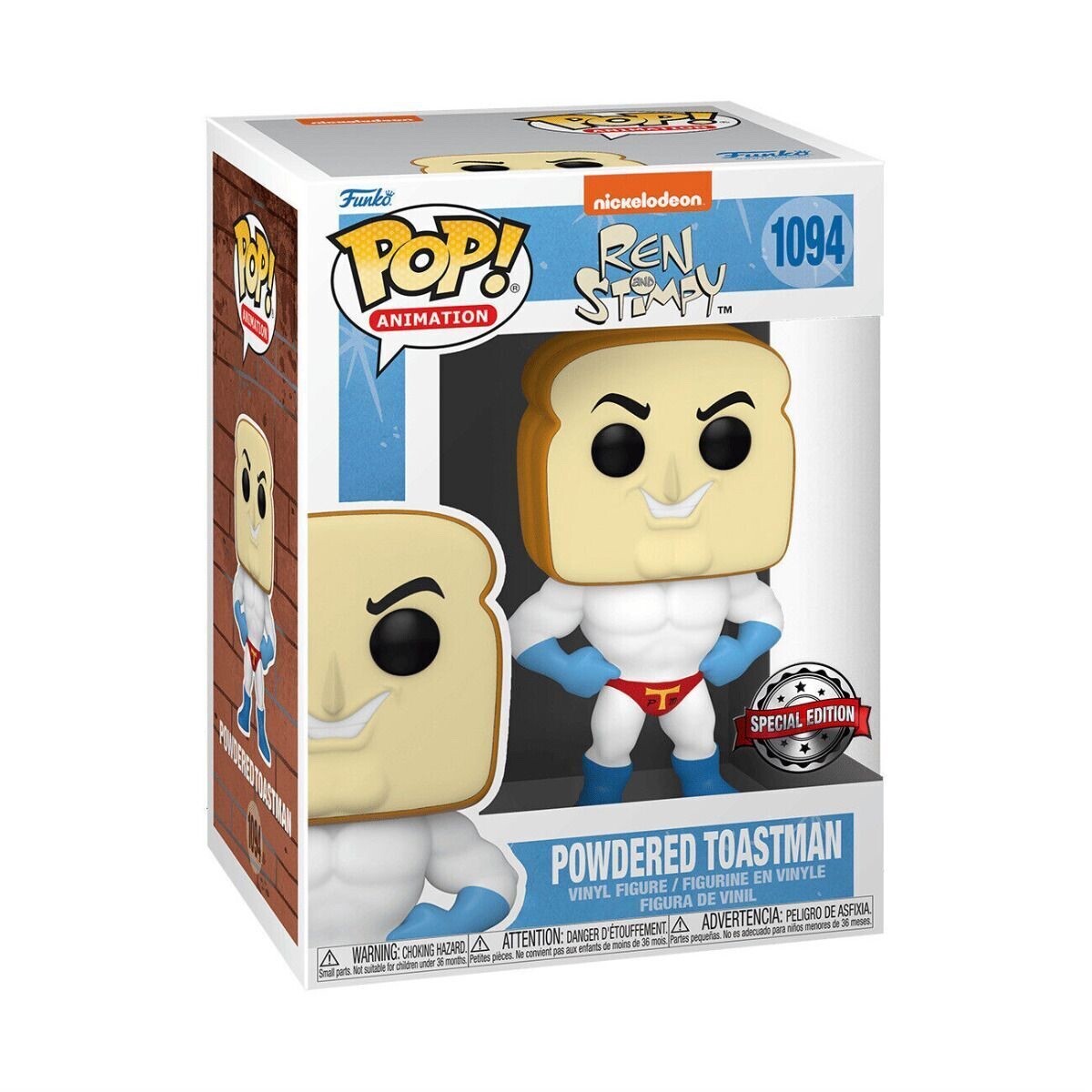 Funko Pop 1094 Animation - Ren & Stimpy: Powdered Toast Man Special