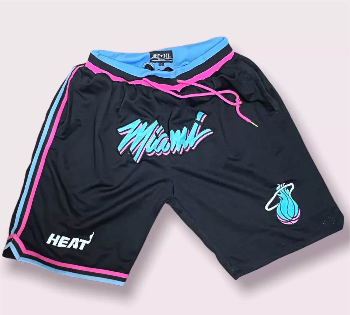 Miami Heat Just Don Shorts Size Large