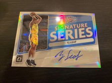 2020-21 Donruss Optic Choice TJ Leaf Prizm Signature Series Auto