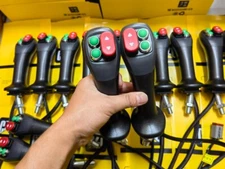 Two-button handle with rocker switch forward and backward neutral gear