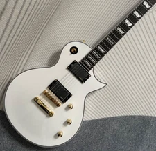 6 String Electric Guitar White Color Mahogany Body Rosewood Fretboard ESP