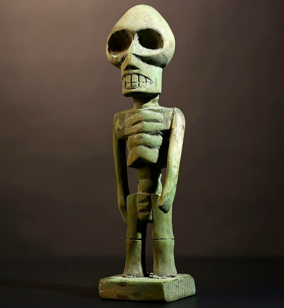 S L1200 Africa vintage statue tiv commemorative figure of traditional cultural art-g5075