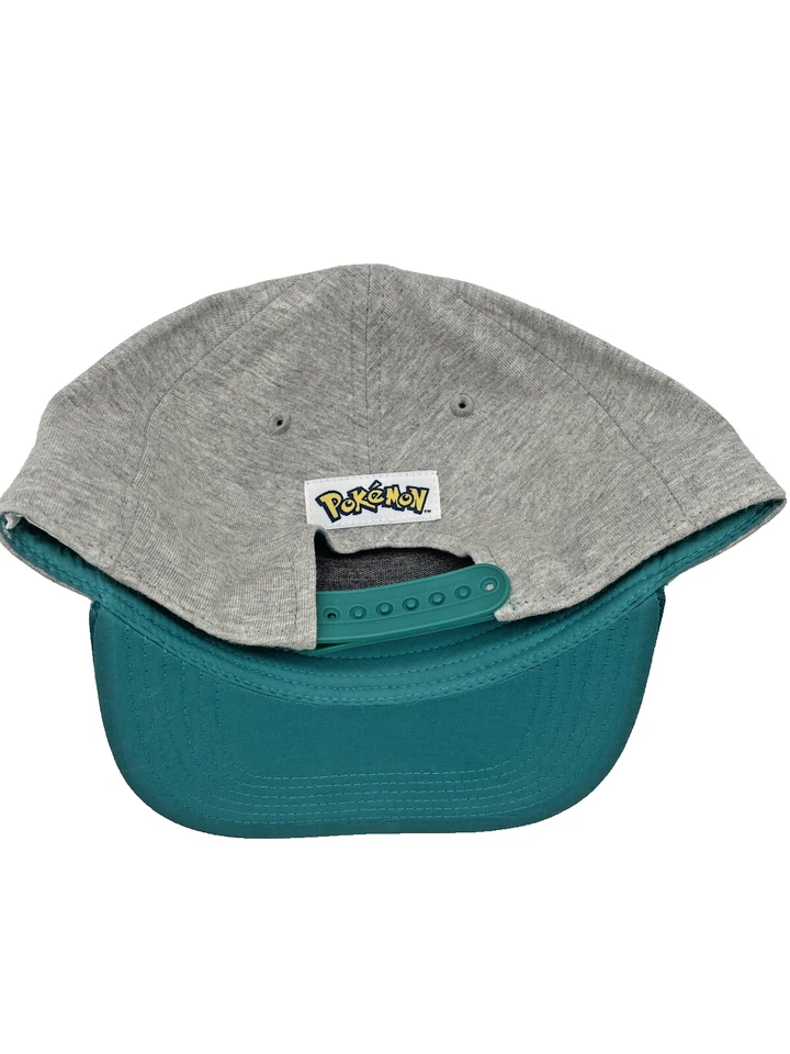 Pokemon Charizard Hat Cap Snapback Turquoise & Gray Youth Baseball Hat - Image 4 of 4