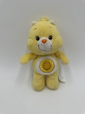 2003 Care Bears FUNSHINE BEAR Sunshine Sun Yellow 13" Stuffed Plush Toy TALKING