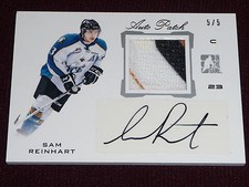 2014-15 ITG SAM REINHART Autograph 3CLR Patch 5/5 * 1/1 Last in series * RC