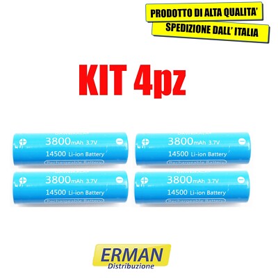 Certificato KC 14500 batteria batteria ricaricabile agli ioni di litio 800mAh 3