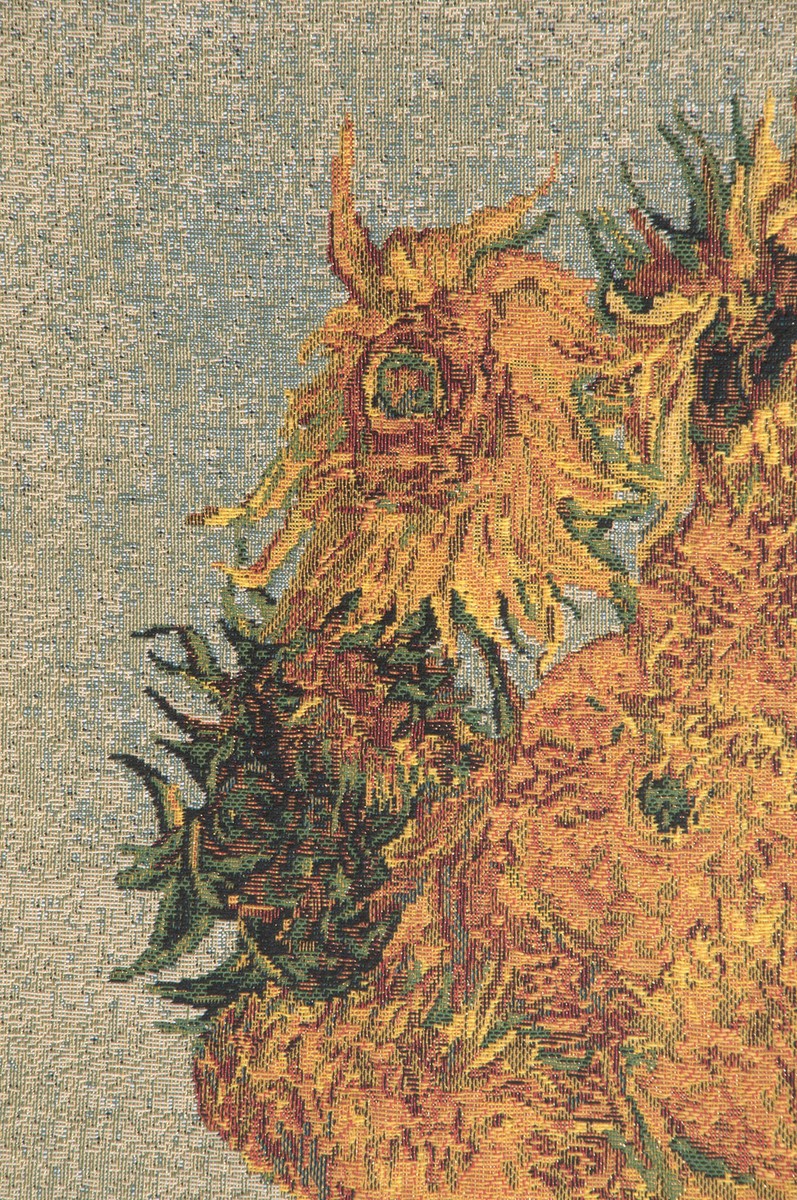 Tenture Murale Textile – Van Gogh Sunflowers – Flemish Tapestries – Belgique – Vintage