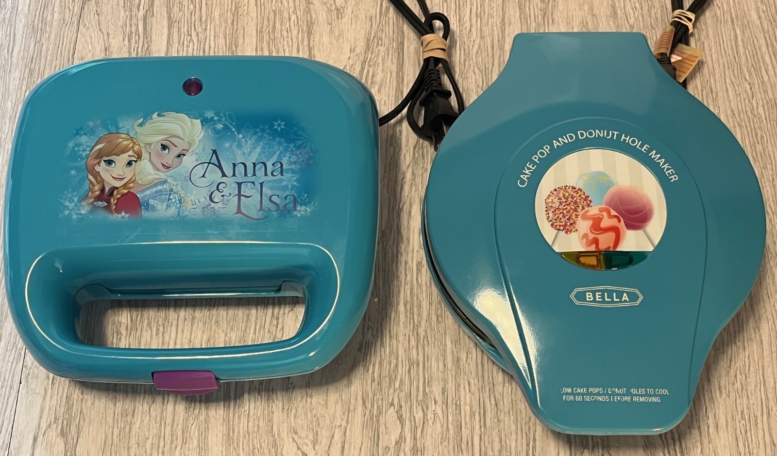 Disney Frozen Anna & Elsa Snowflake Waffle Maker with Bella Cake Pop & Donut Hole Maker-image
