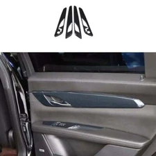 Inner Door Panel Bezel Carbon Fibre 4x For Cadillac CT6 2016-2020 Cover Trim new