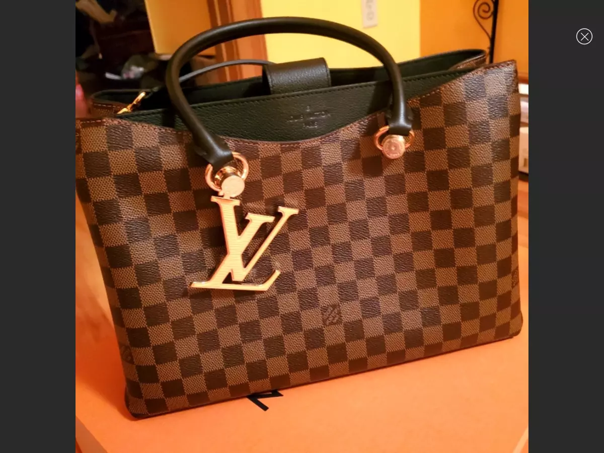 LOUIS VUITTON LV Riverside Damier Ebene Shoulder Bag Black