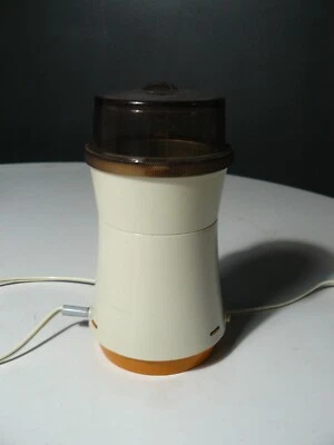 MOULIN A CAFE MOULINEX ORANGE VINTAGE ANNEE 70 FONCTIONNE - Photo 1/2