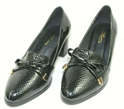 MIDNIGHT VELVET womens slip on in block heel shoes size