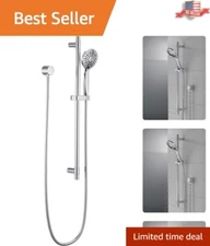 Powerful Handheld Shower - 4 Spray Options - Massage Jets - Clean - 72-inch Hose