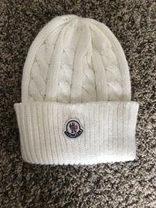 moncler white beanie moncler white beanie